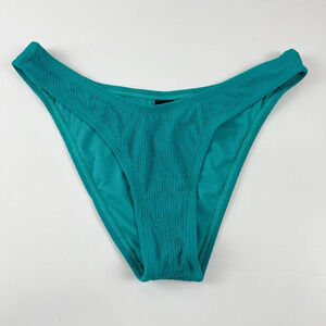 NEW VYB Bikini Bottom Womens Size Medium Blue Textured NWOT